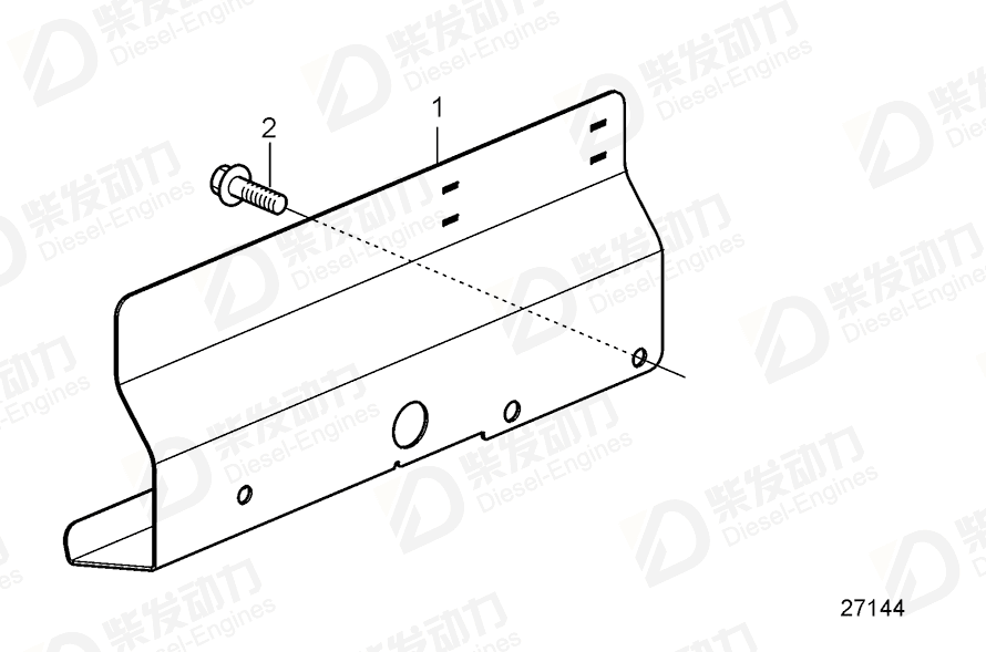 volvo penta Heat shield 21745956 Drawing volvo penta Heat shield 21745956 Drawing